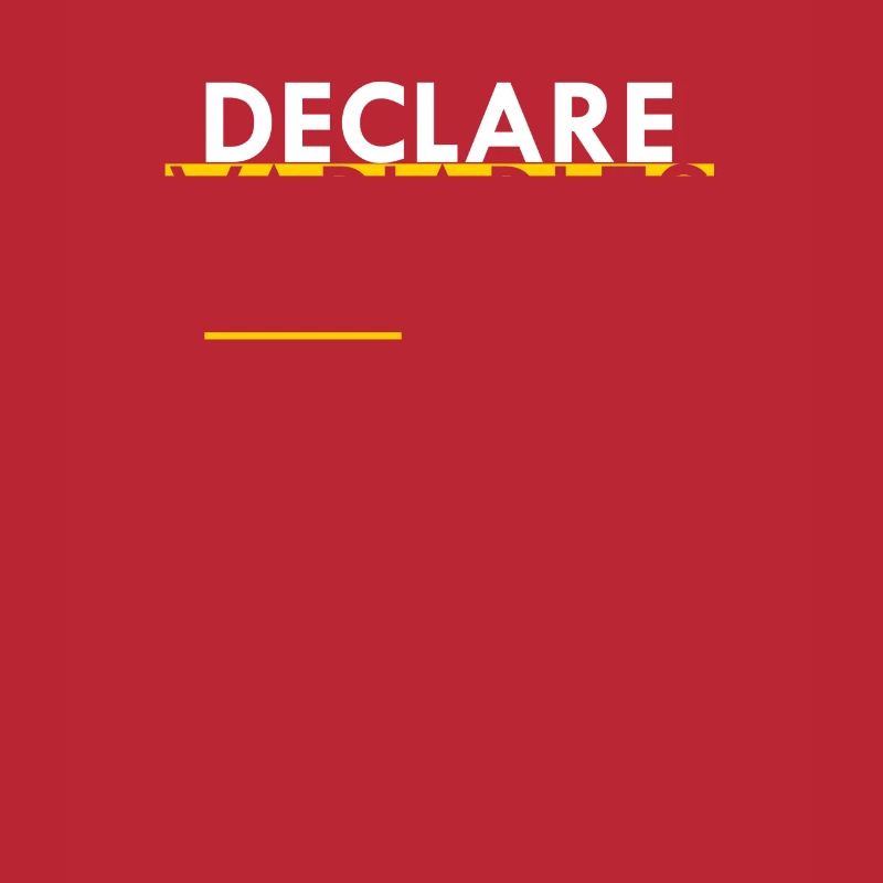Declare Variables not War Programmierer Geschenk