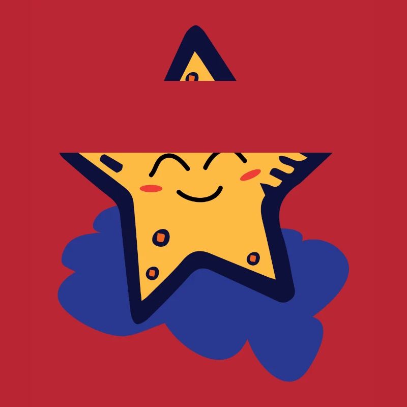 Star on a cloud