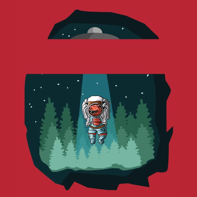 Astronaute de l'espace dinosaure