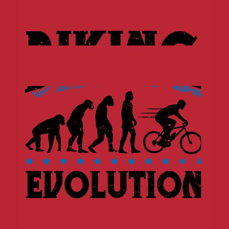 Evolution Biking Cycliste Cyclisme Cyclisme Vélo