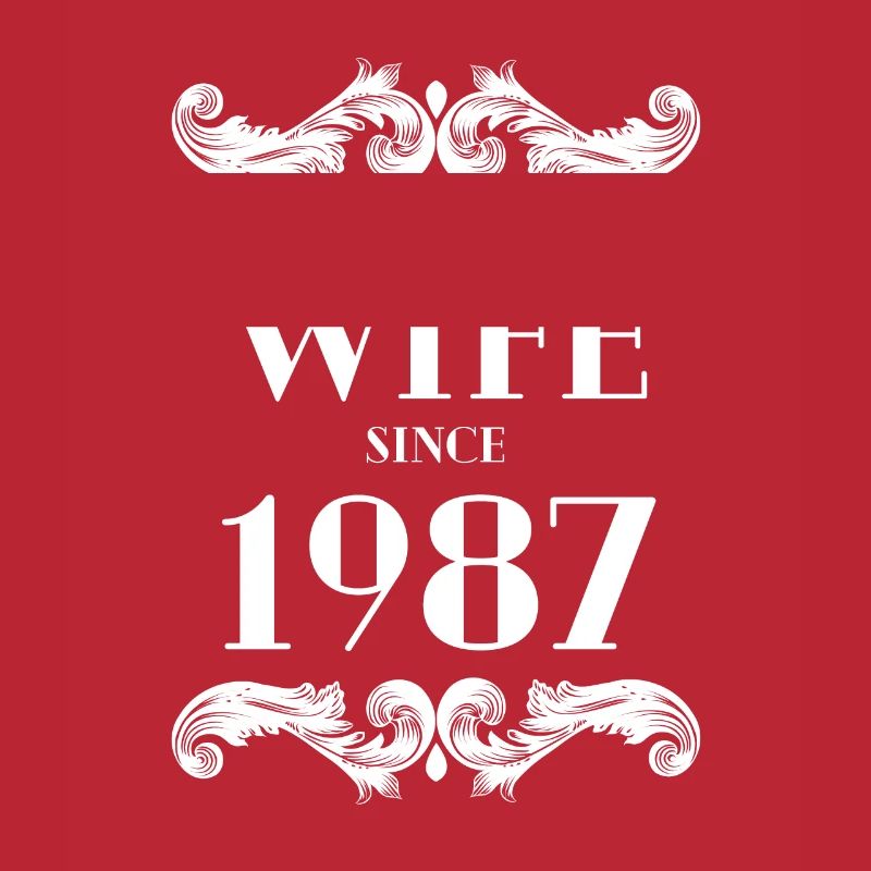 Beste Ehefrau seit 1987 Hochzeit