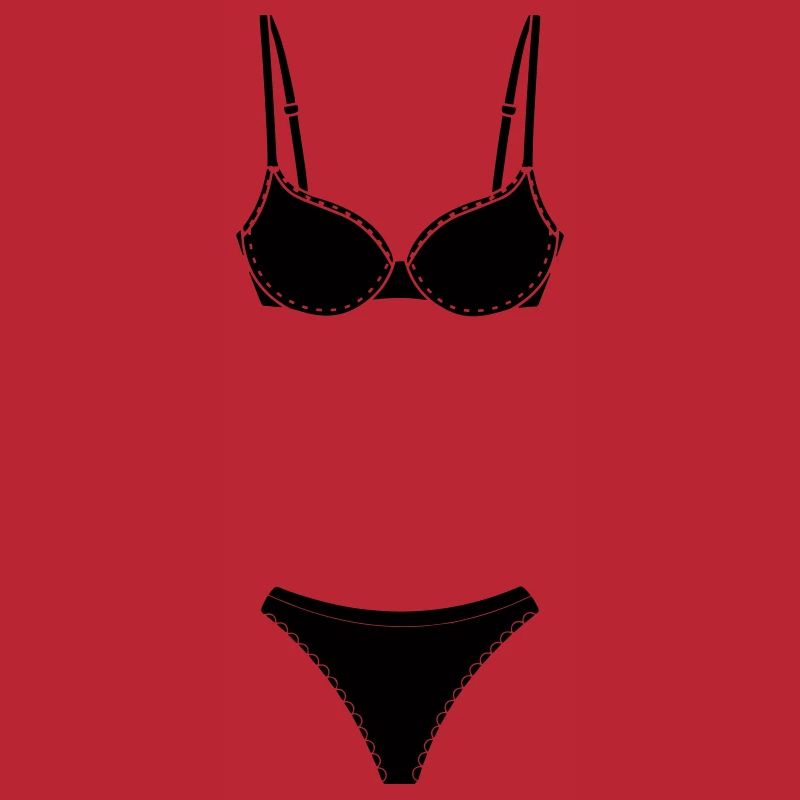 Dessous- oder Bekini-Logo für Geschäft oder Marktstand