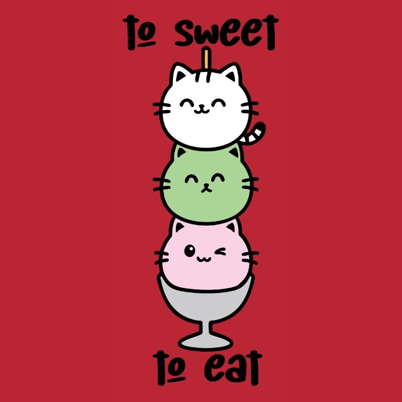Katzen-Turm Eiscreme Stack