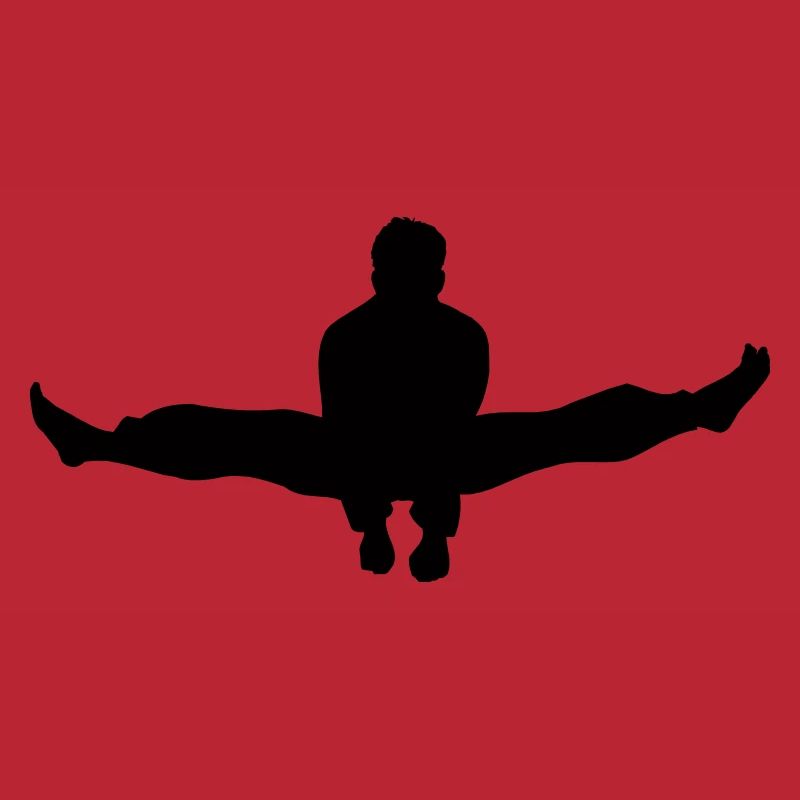 Karate oder Taekwondo Double Kick Schatten