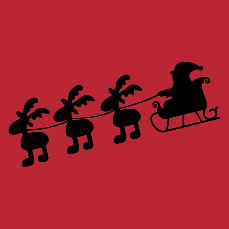 Weihnachtsmann mit Schlitten