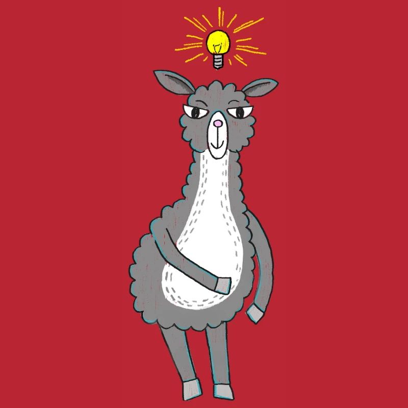 Lama hat eine Idee
