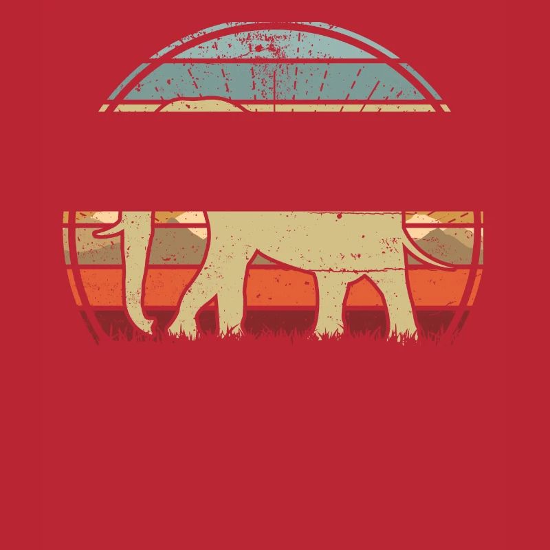 Elephant Sunset