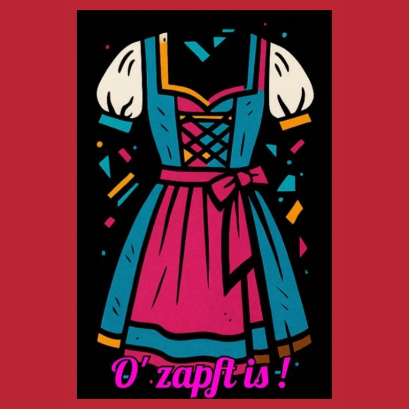 Traditionelles Dirndl mit moderner Farbpalette
