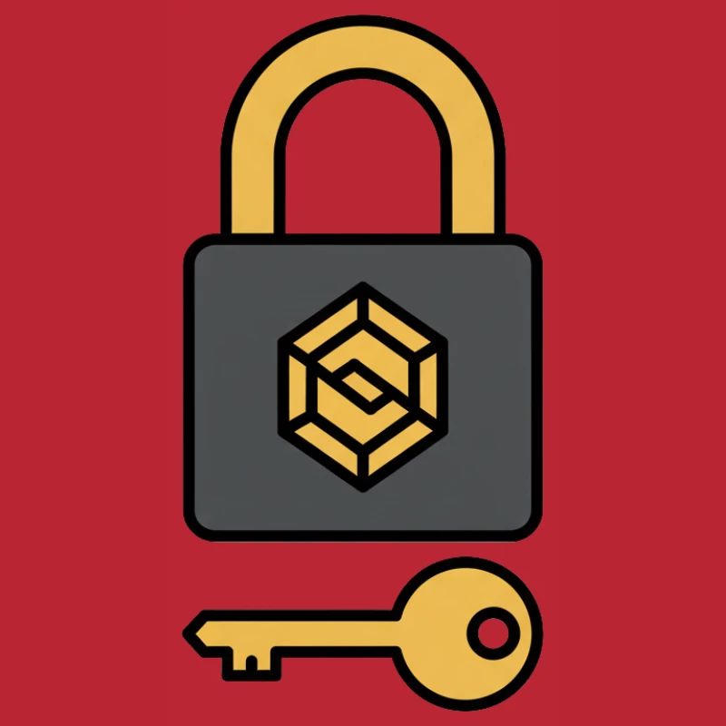 Crypto Security | Lock & Key Symbol