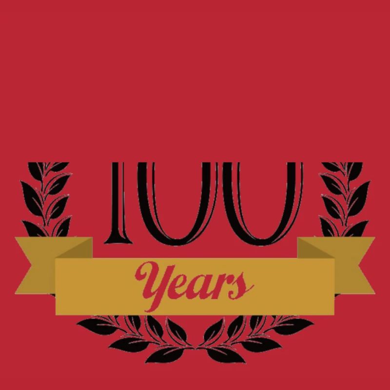 100 ans de conception de célébration