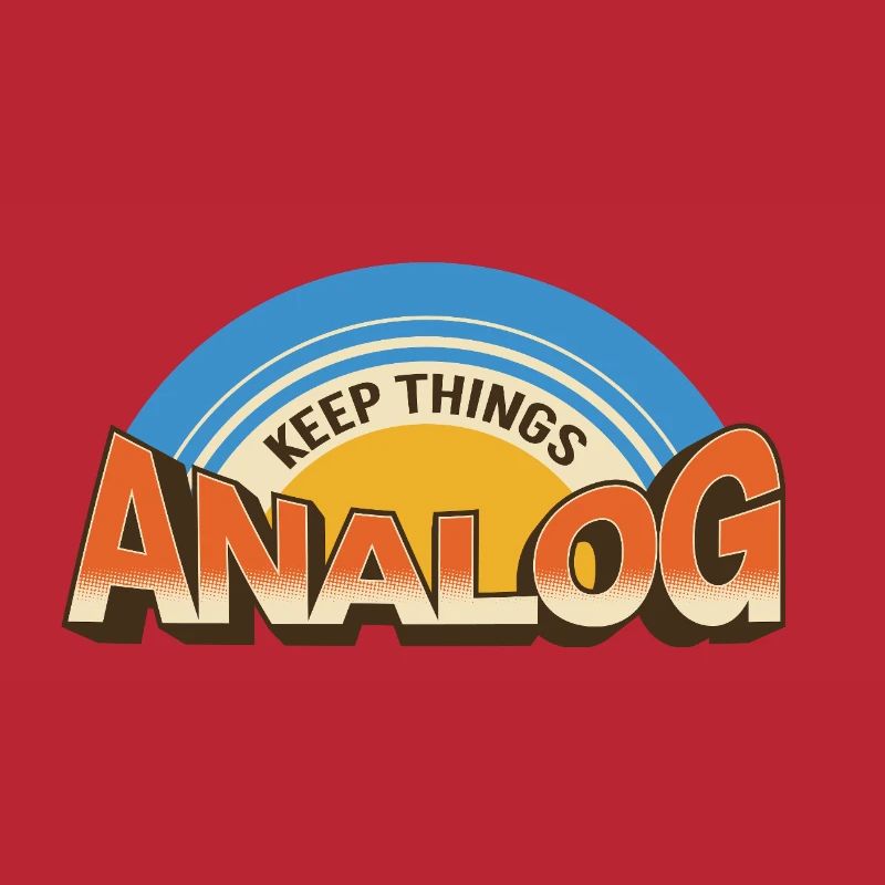 Keep Things Analog – Retro Tech-Statement