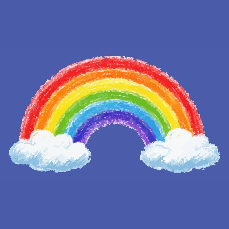 Rainbow over clouds