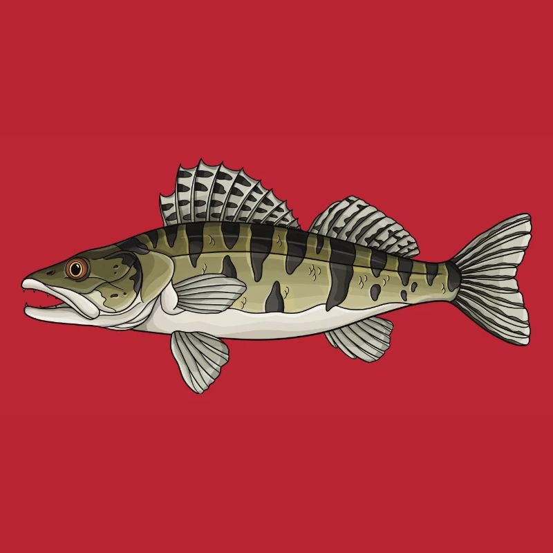 Conception de poissons prédateurs à zanders pour pêcheurs