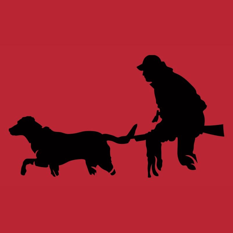 Jäger mit Hund