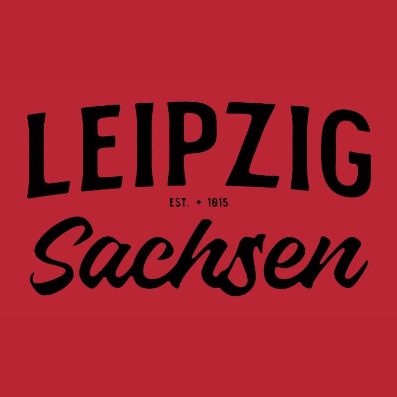 Leipzig Sachsen Design with founding year