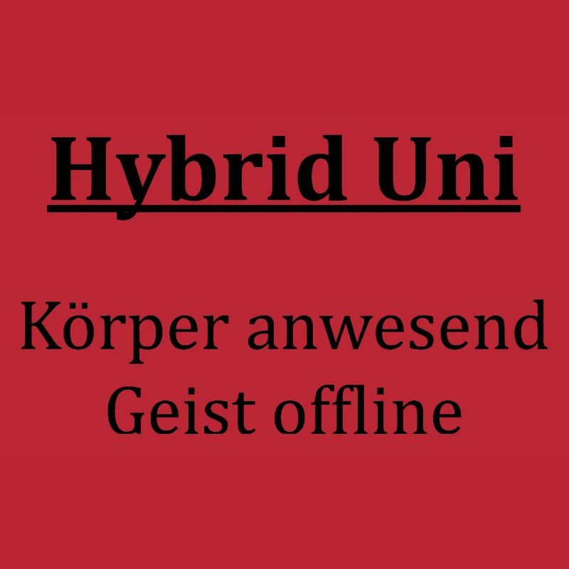 Unispruch "Hybrid Uni" Geschenk, Studenten