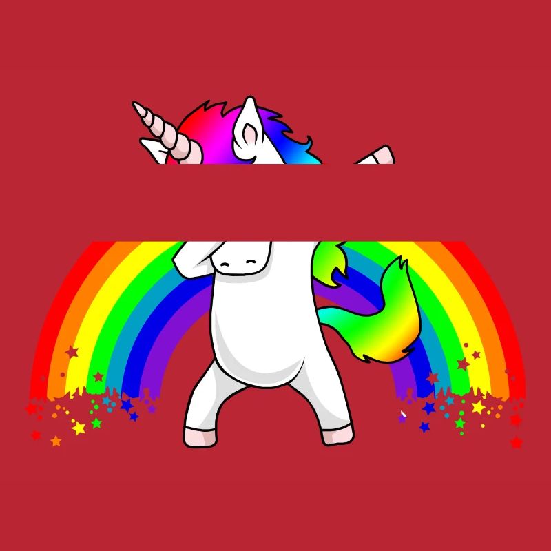 Dabbing Unicorn Regenbogen Dab Dance Einhorn Kind