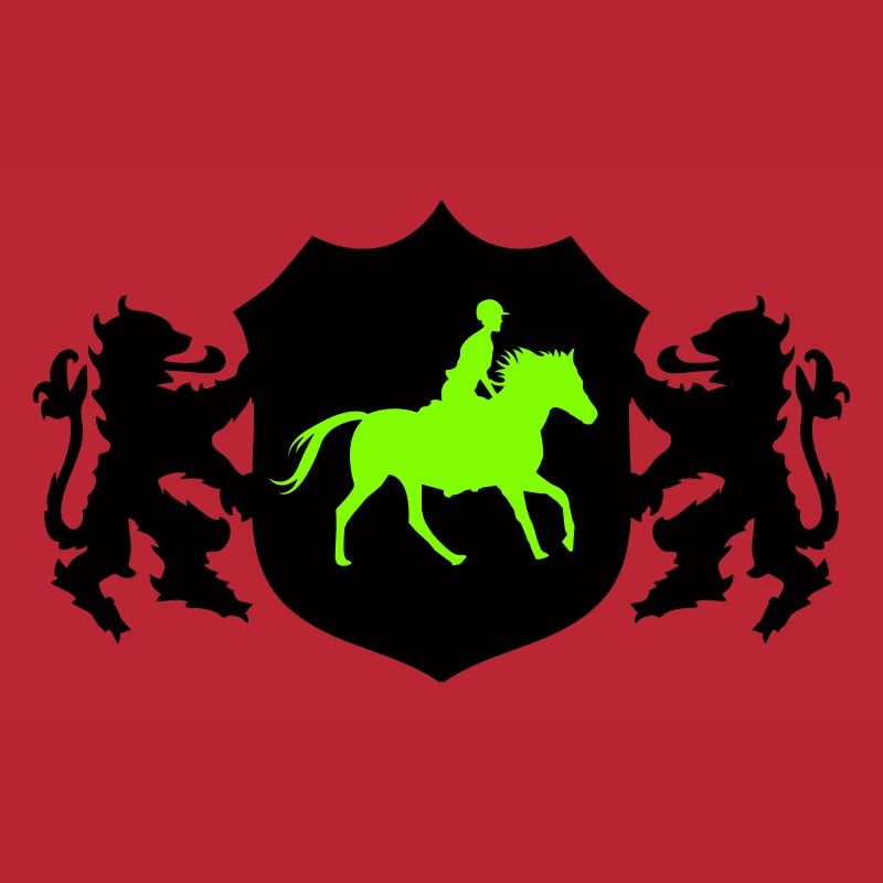 Pferde Reiter Wappen