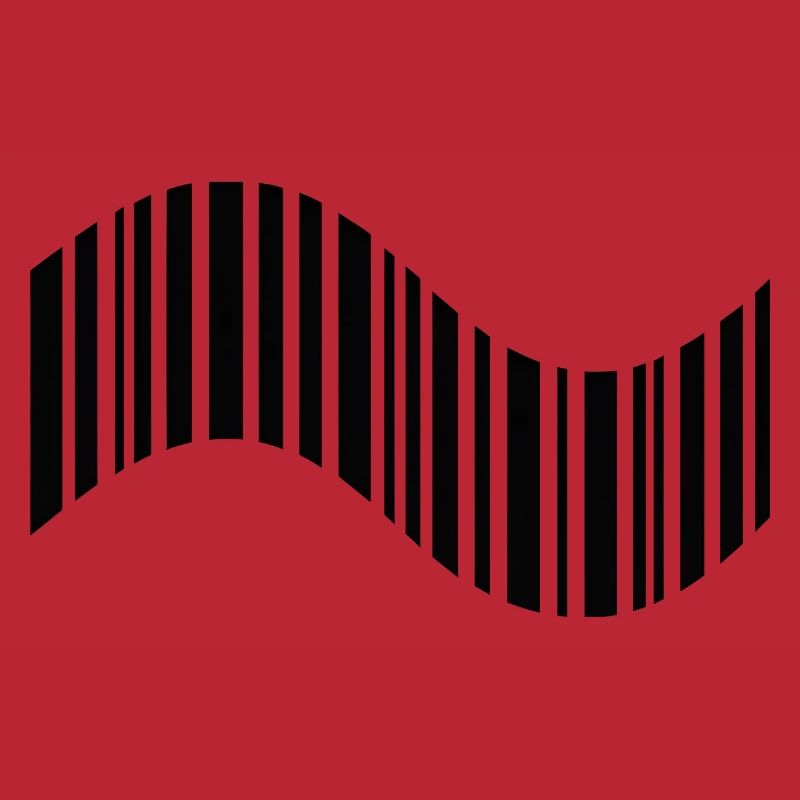 Code-barres en forme ondulée