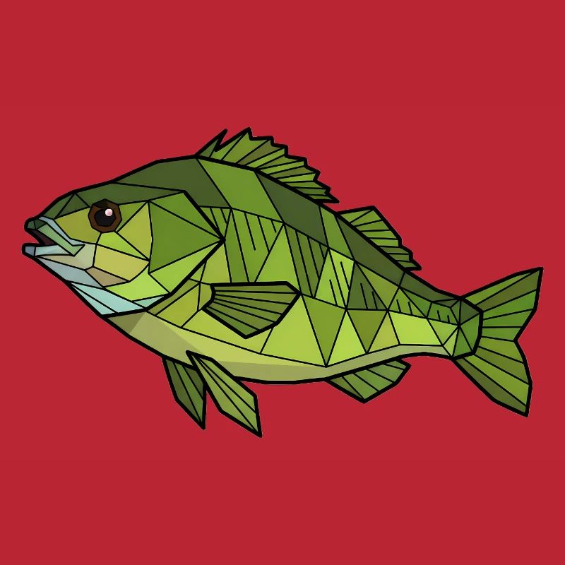 Geometric Perch Low Poly