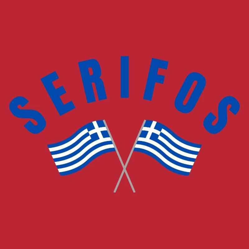 Drapeaux grecs de Serifos