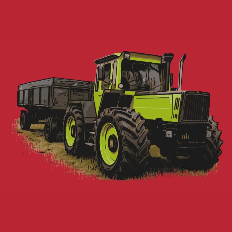 MB trac 1600 turbo with trailer