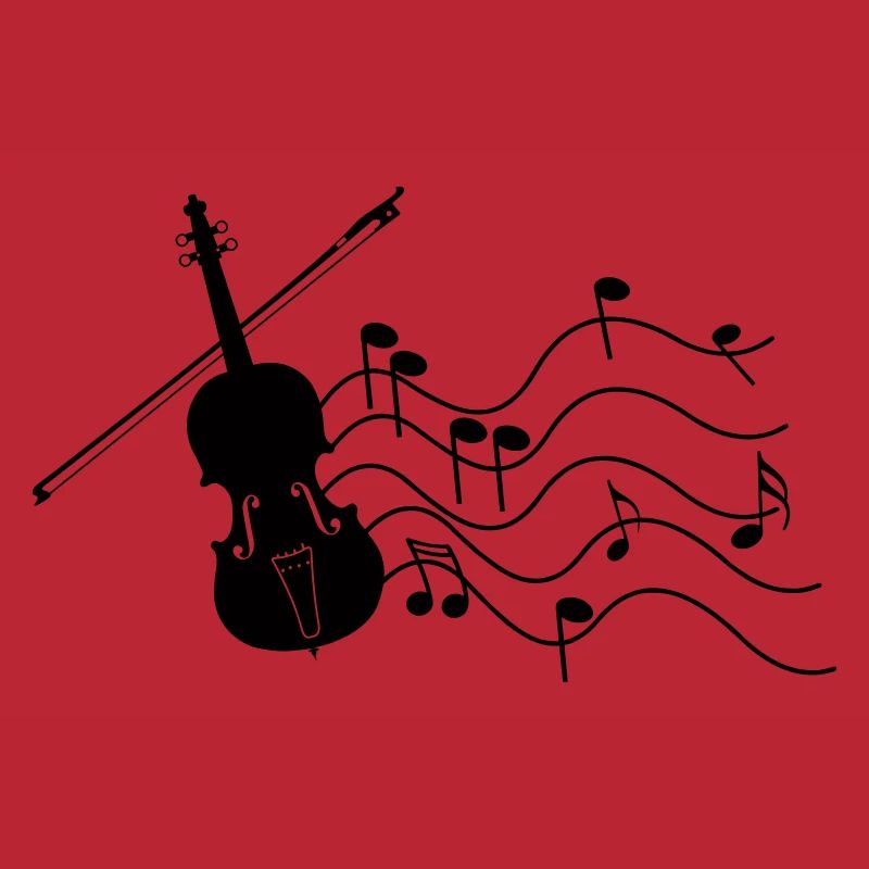 Violin with notes
