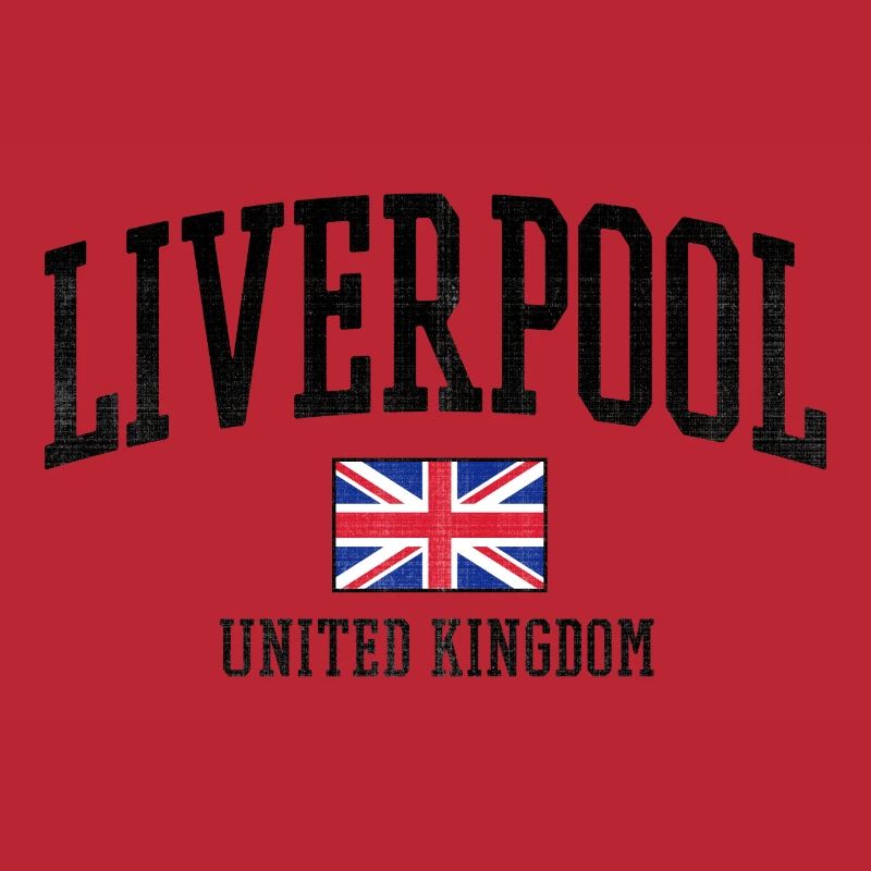 Style du drapeau de Liverpool UK
