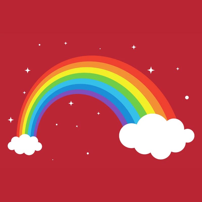 Kosmischer Regenbogenbogen