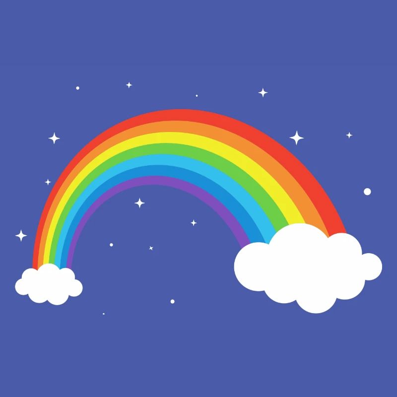 Kosmischer Regenbogenbogen