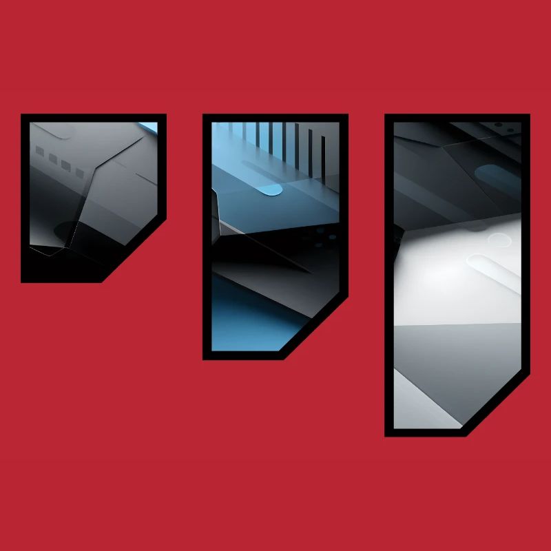 Futuristic Techno Abstract Pattern