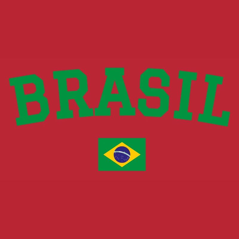 Drapeau du Brésil Conception Vert