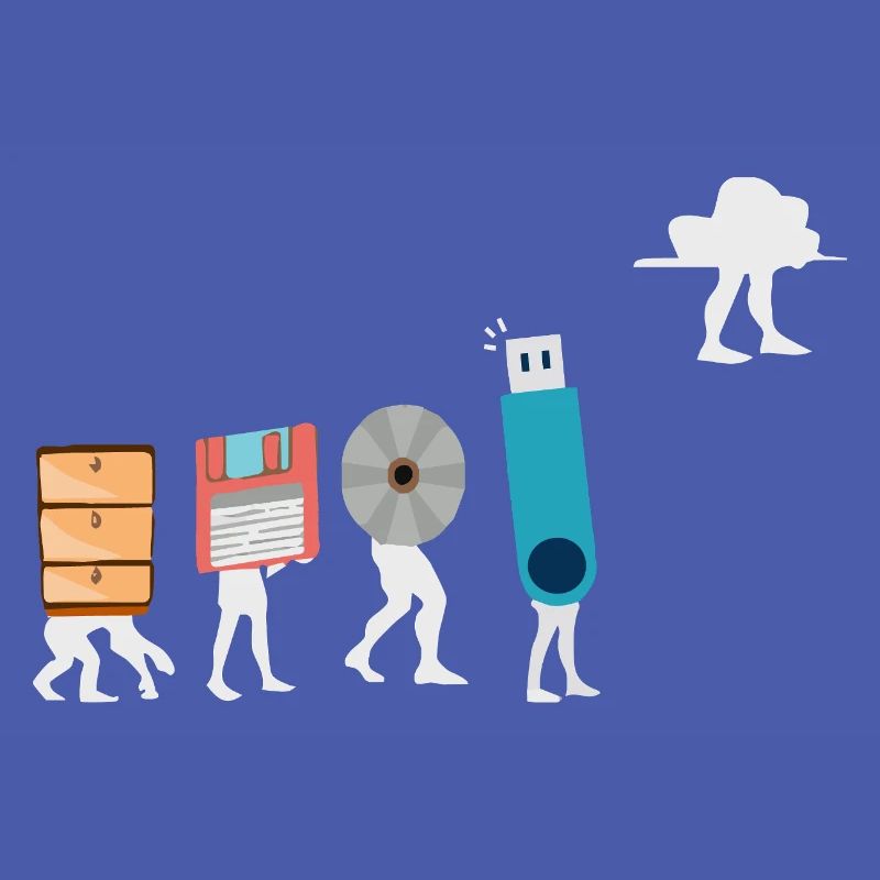 Cloud-Computing-Lustige Programmierer-Daten-KI-Software