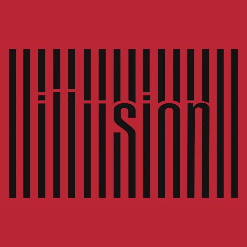 Illusion Barcode Textkunst