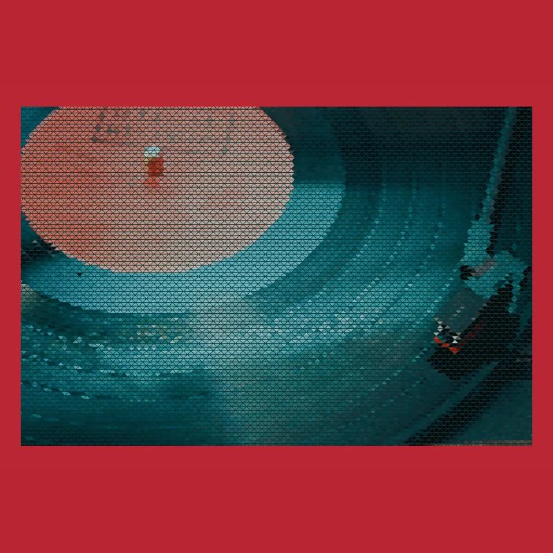 Turntable in a triangle pattern