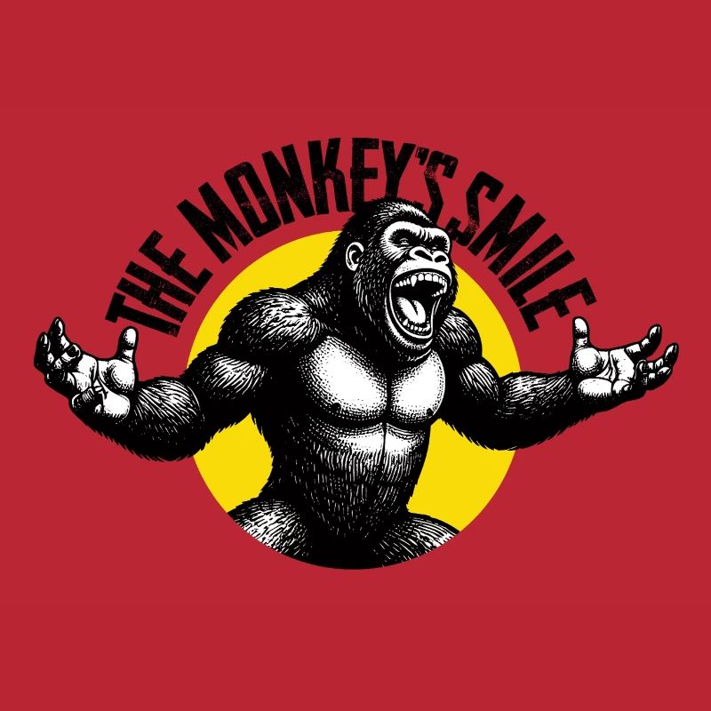 Brüllender Gorilla