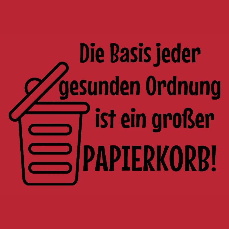 Basic Order: Large Wastepaper Bin Witzer Saying Office