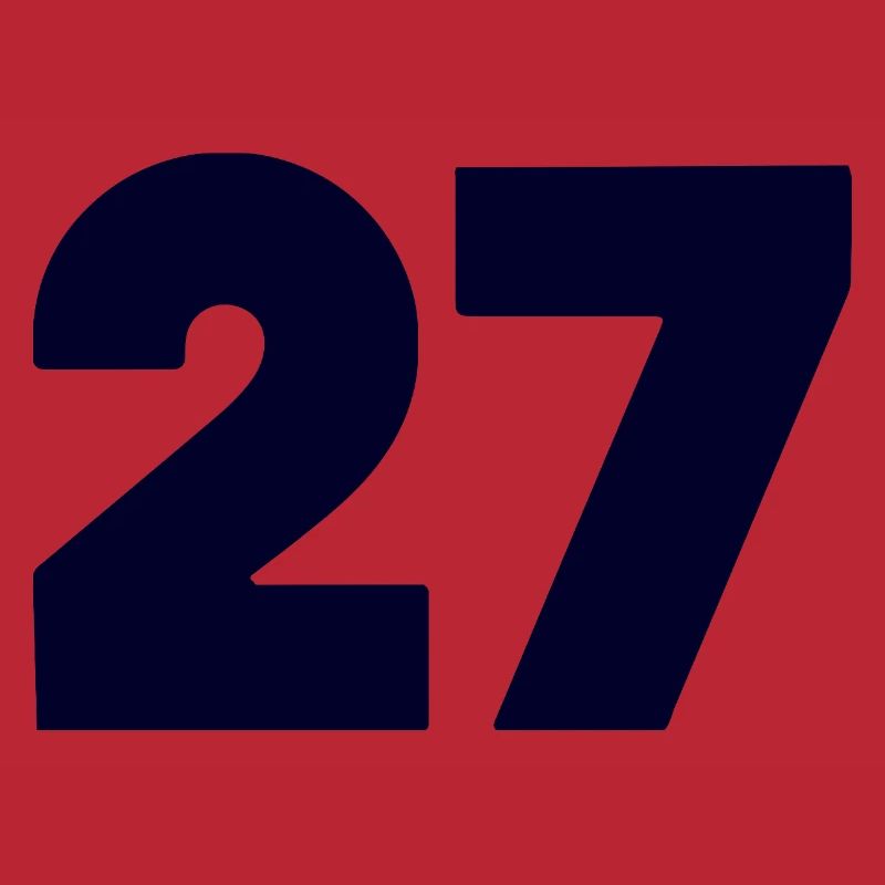 Bold 27 Numeric Emblem