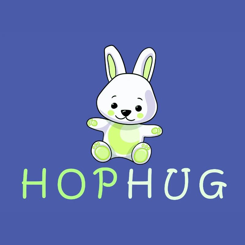 conception de baiser de main de lapin aimant