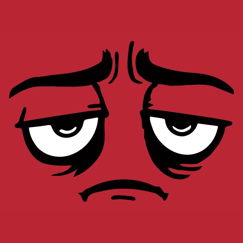 Grumpy sad disappointed face funny