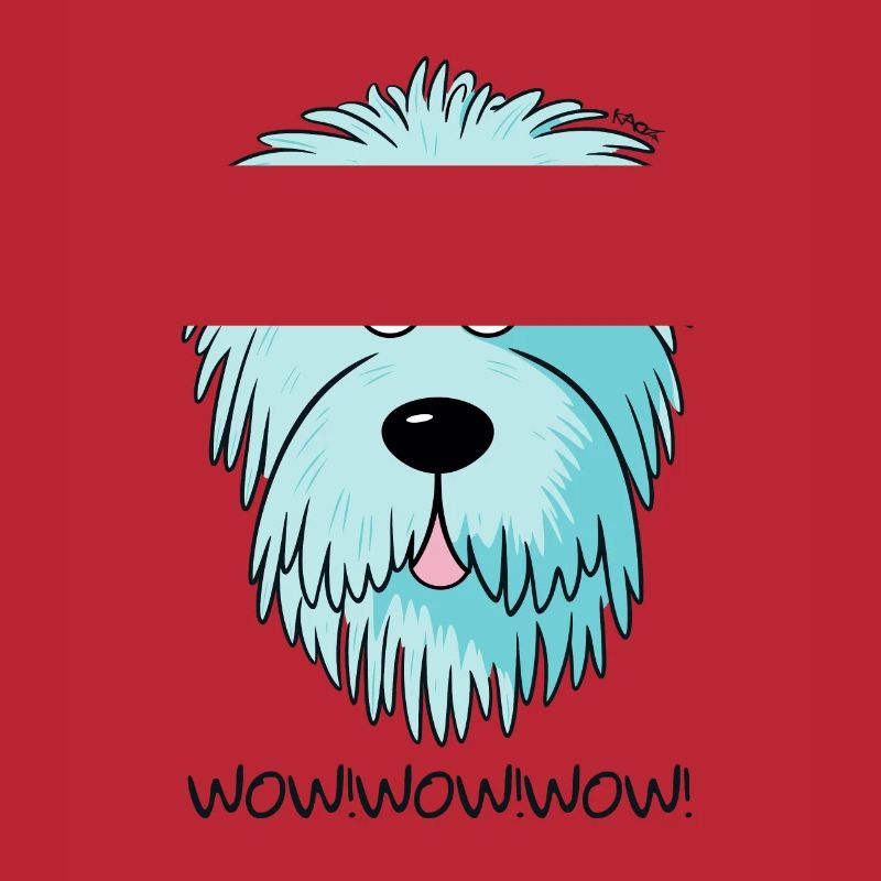 Wow, candy colored doodle dog
