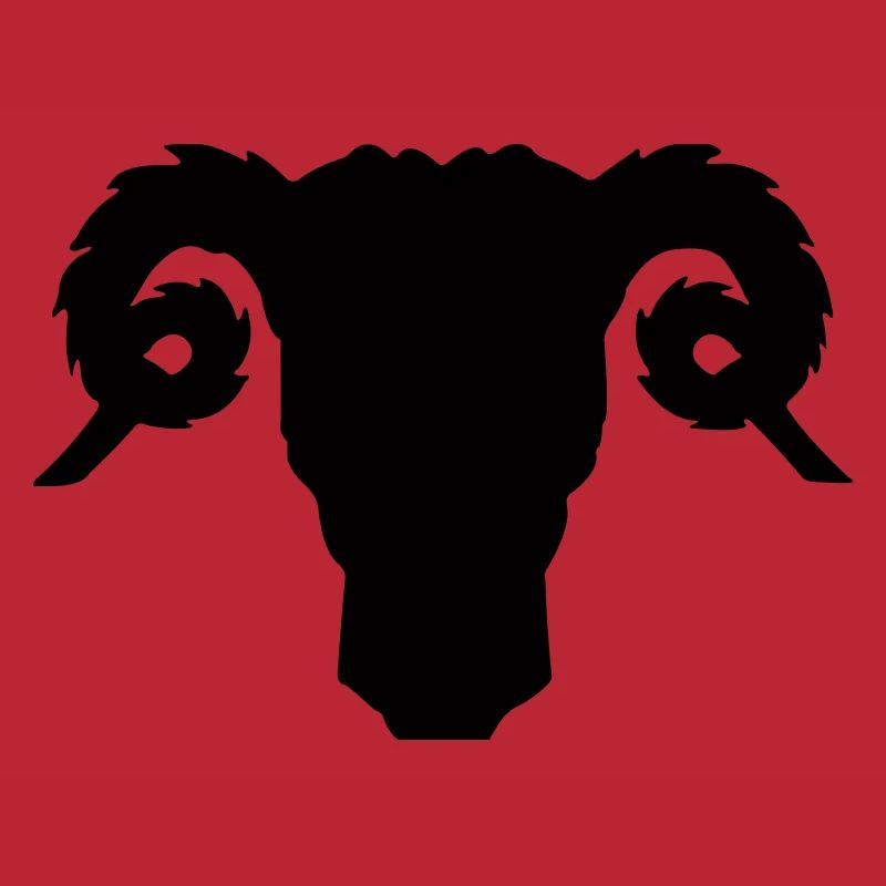 Bock- oder Rammkopfschattenbild