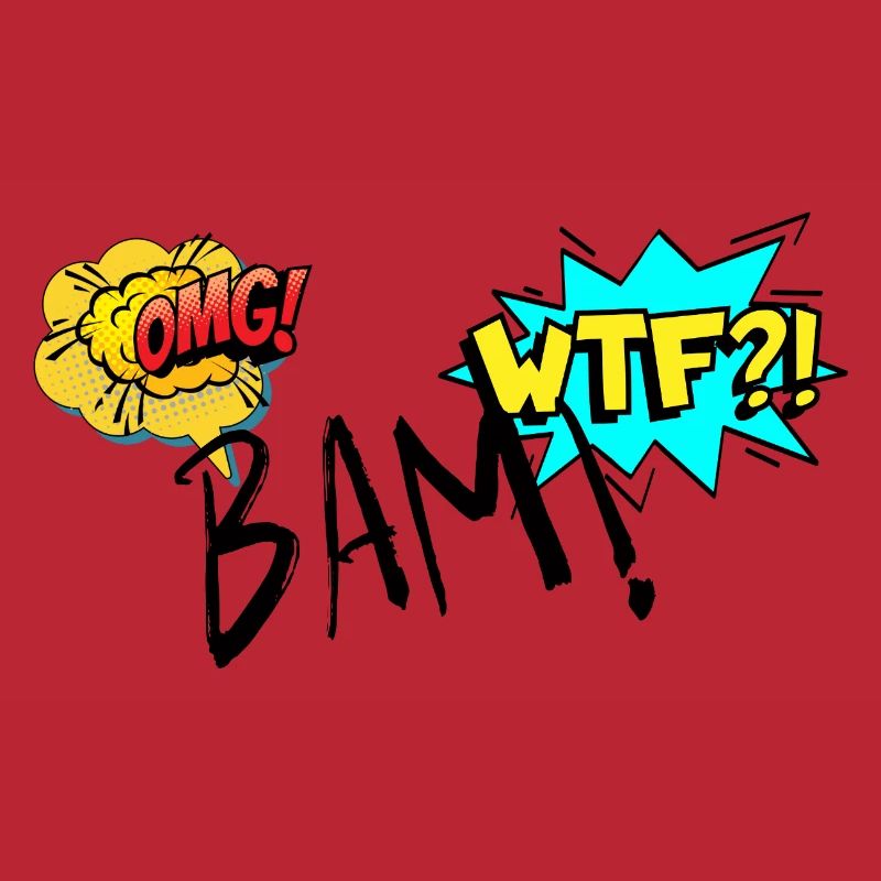 Comic Explosiv OMG WTF Ausrufe