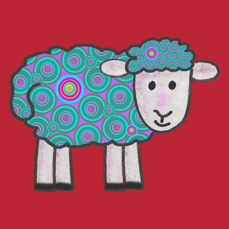 Spiral Sheep Pattern