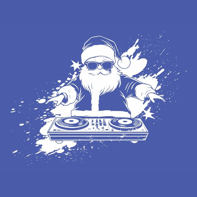 Dynamic DJ Silhouette Print