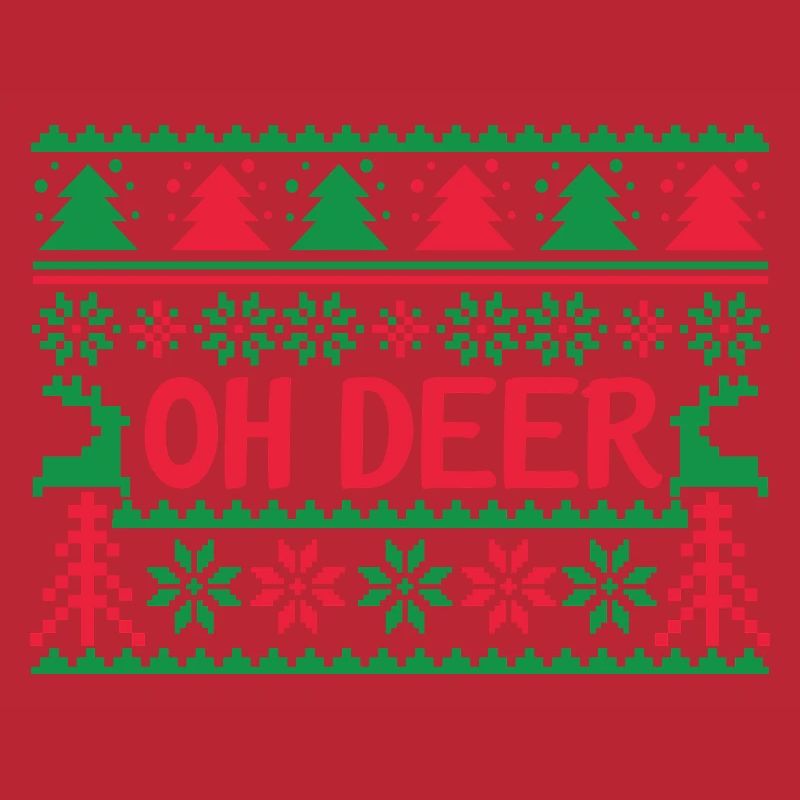 Hässlicher Pullover - Oh Hirsch