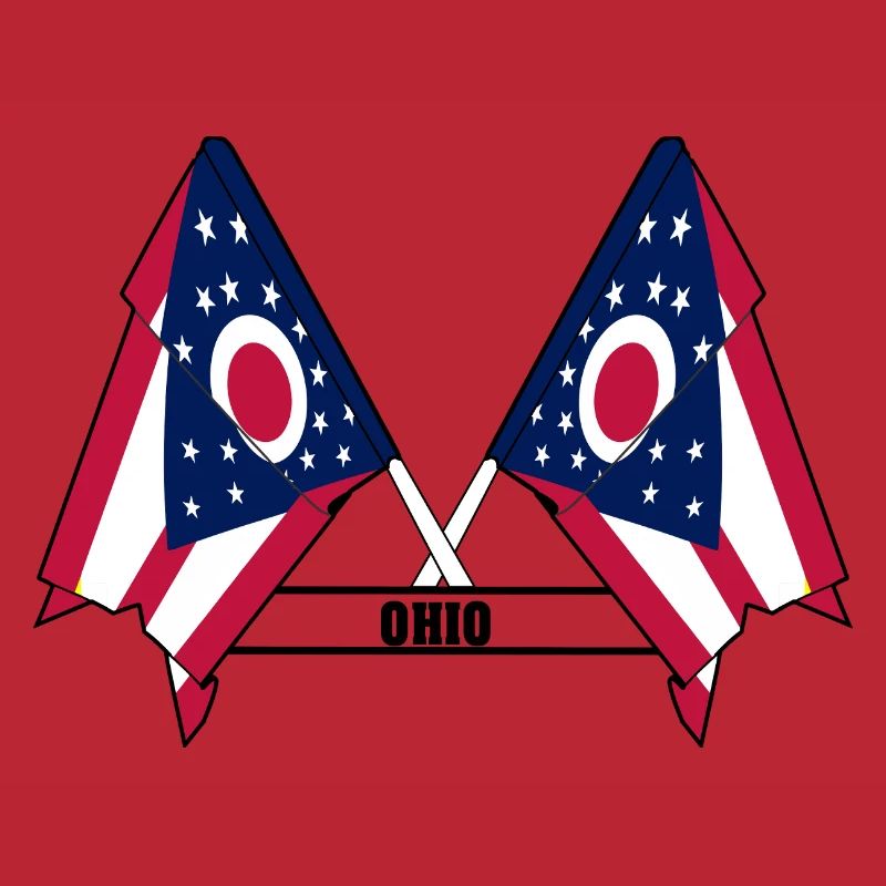 texte des drapeaux wee OHIO