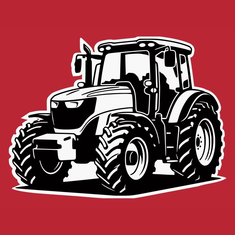 Traktor / Trecker / Schlepper (2-farbig)