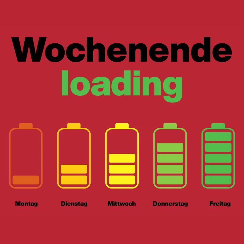 Weekend loading – battery full on Friday, work