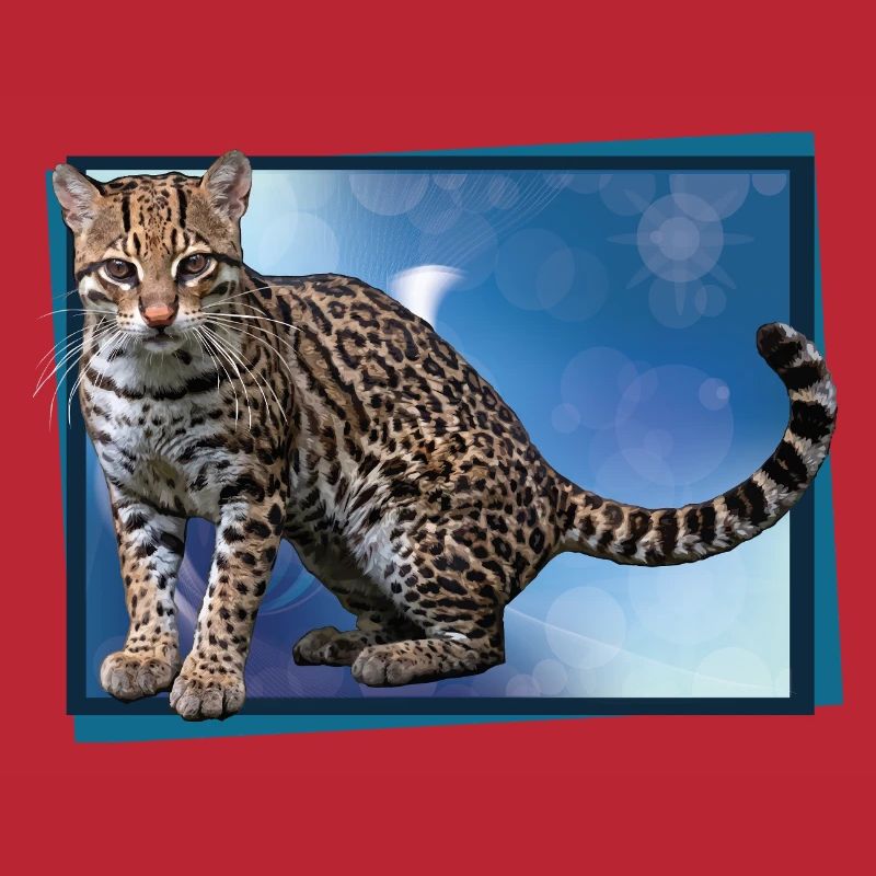 Blue Leopard Bokeh